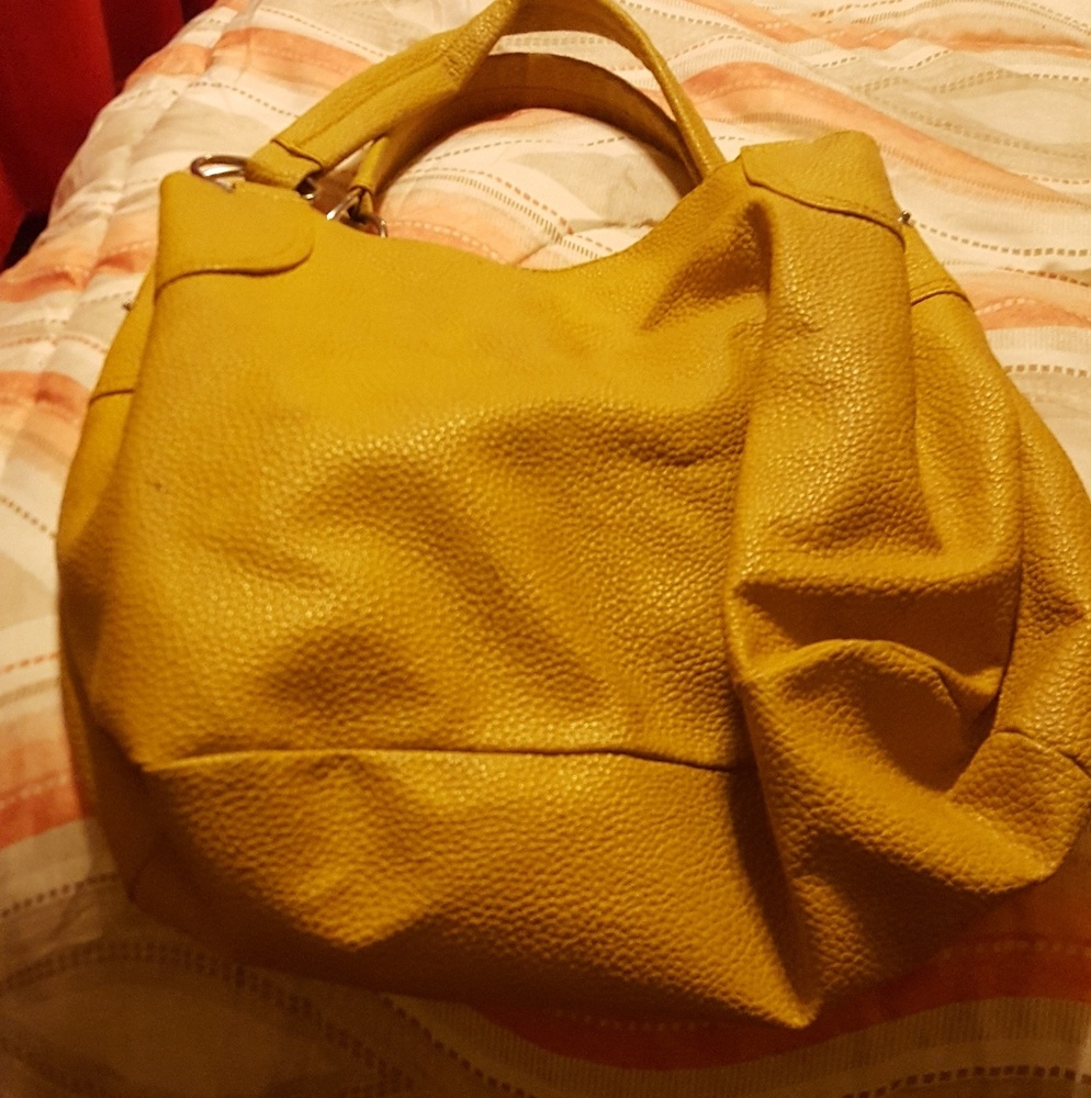 Yellow Leather Aldo Bag